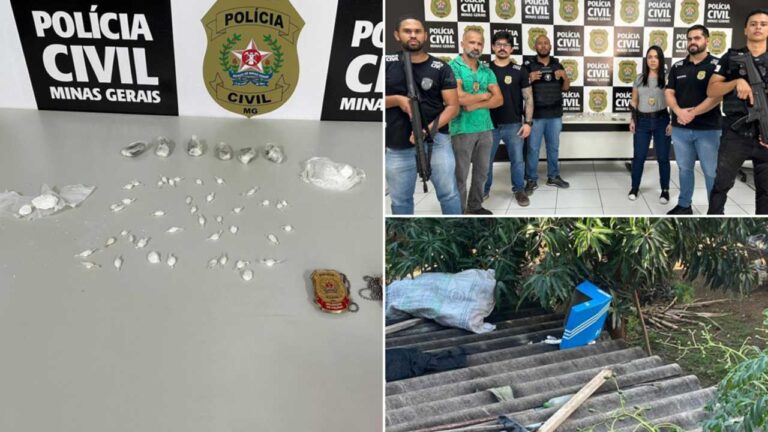 Suspeito de tráfico é preso após Polícia encontrar maconha e cocaína escondidas em sua casa em João Pinheiro