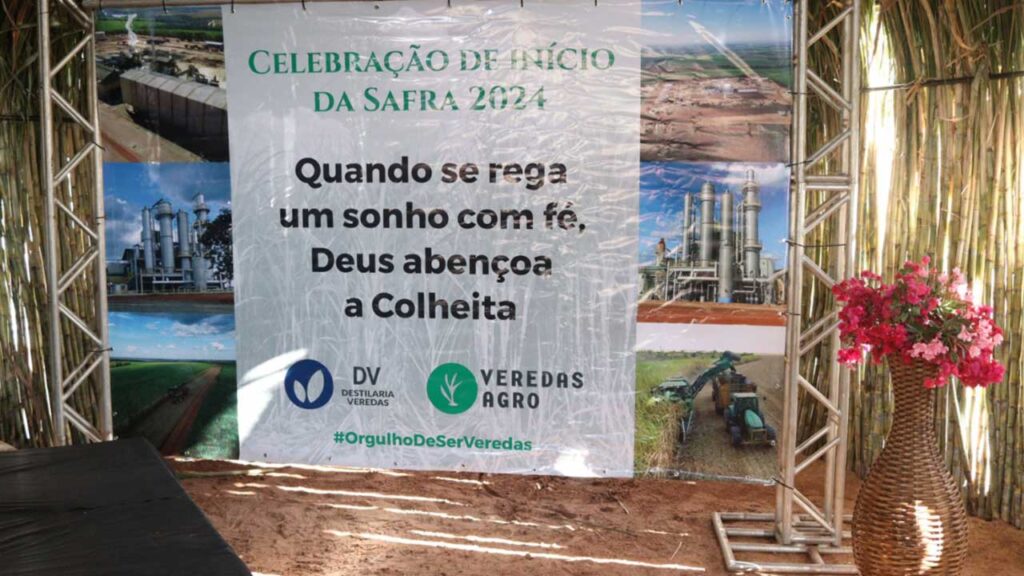 Destilaria Veredas celebra início da safra 2024/2025 com culto ecumênico na sede da usina em João Pinheiro