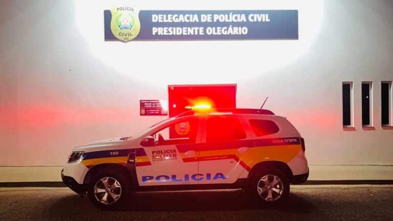 Jovem inventa roubo e é preso por comunicação falsa de crime em Presidente Olegário