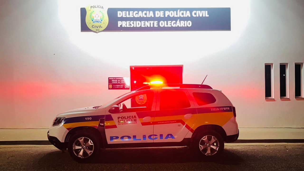 Jovem inventa roubo e é preso por comunicação falsa de crime em Presidente Olegário