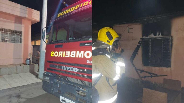 Homem em surto psicótico ateia fogo em residência em João Pinheiro; Corpo de Bombeiros foi acionado