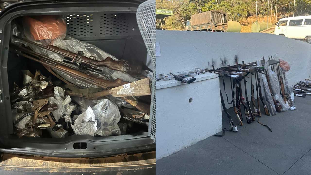 Polícia Civil destrói mais de 75 armas de fogo apreendidas em João Pinheiro 