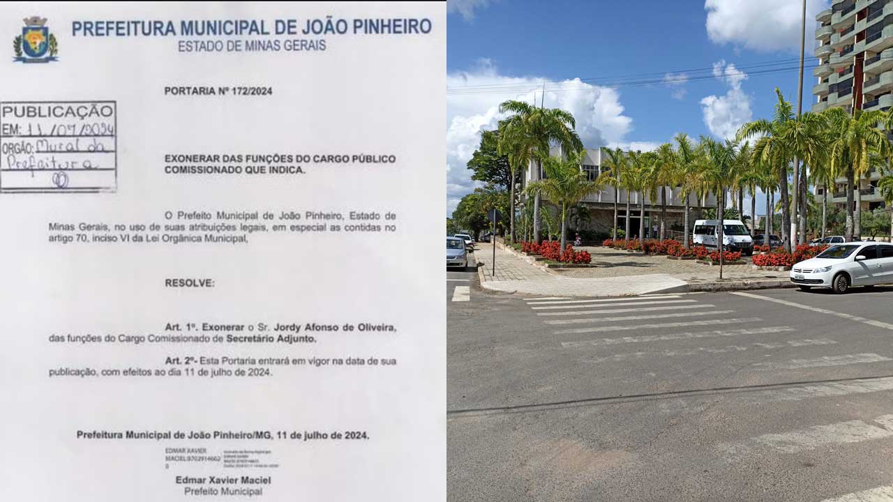 Prefeitura de João Pinheiro exonera secretário adjunto preso na operação policial 