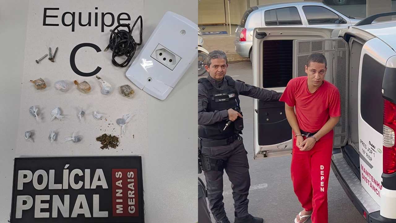 Detento é flagrado com drogas após retorno de saída temporária em João Pinheiro