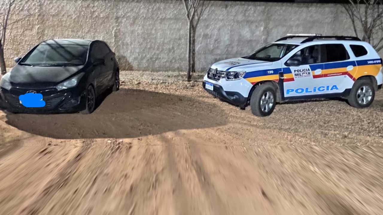 Polícia Militar recupera veículo furtado em Brasilândia de Minas e prende suspeito 