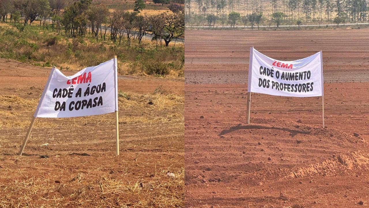 Em meio a protestos sobre Copasa e reajuste salarial, Zema visita João Pinheiro para campanha de Gláucon