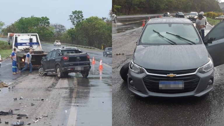 Motorista cruza pista para acessar motel e causa acidente na BR-040, em João Pinheiro