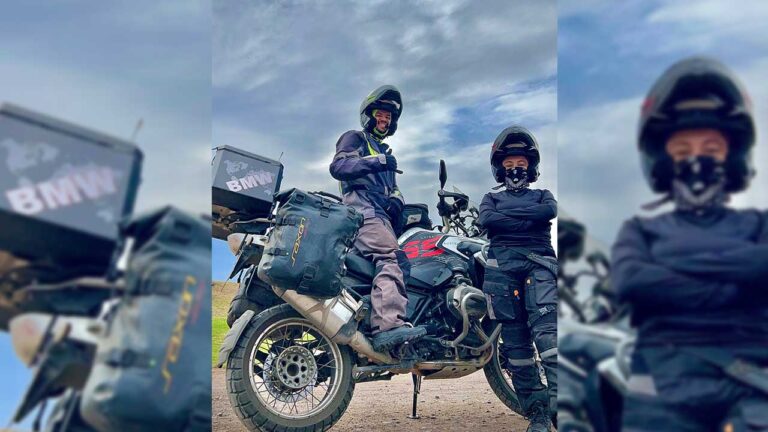 Casal sai de João Pinheiro, percorre mais de 15 mil km de moto e chega ao 'fim do mundo'