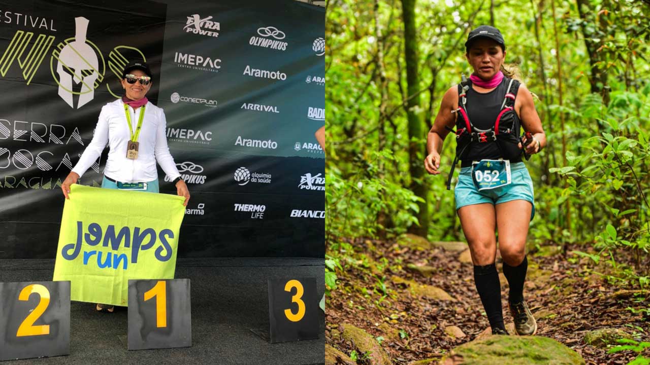 Atleta amadora de João Pinheiro conquista 1º lugar em competição de Trail Run em Araguari