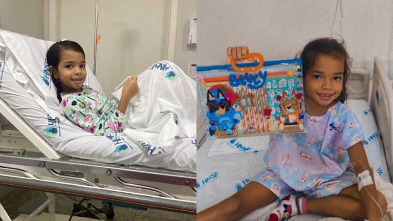 Pinheirense de 6 anos com suspeita de doença rara precisa de doações de sangue no Hemominas