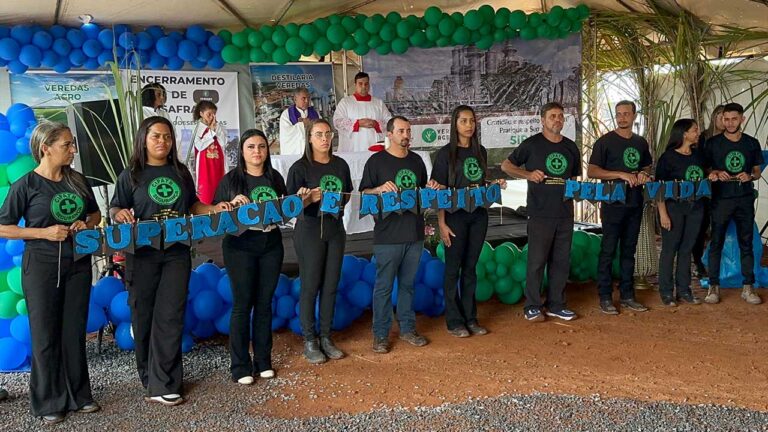 Destilaria Veredas encerra safra com união, fé e celebração de conquistas