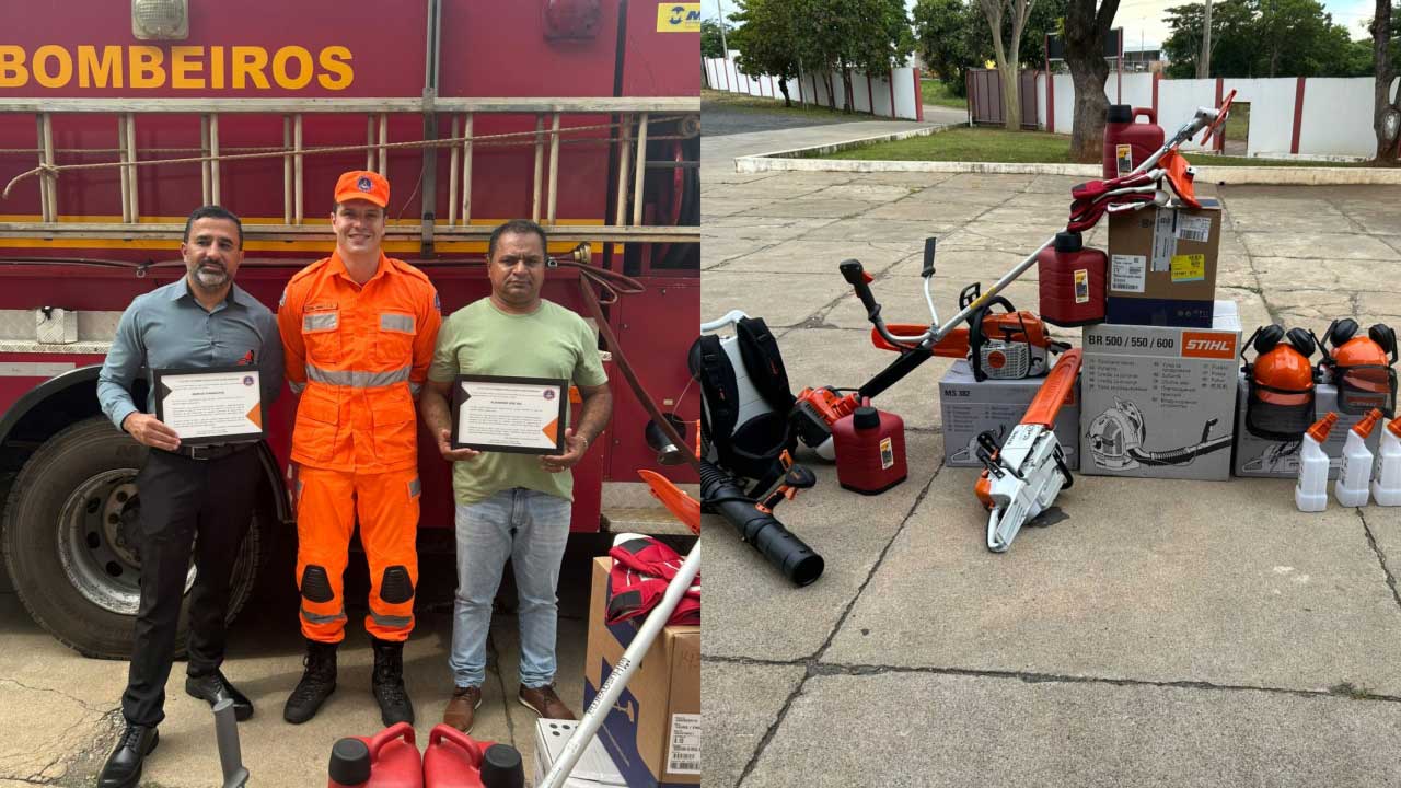 Bombeiros de João Pinheiro recebem reforço com equipamentos doados pelo CONSEP