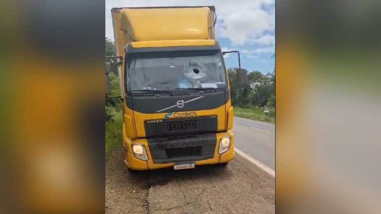 Mesmo após prisão de suspeito, caminhões voltam a ser atacados com pedras na BR-040 em João Pinheiro