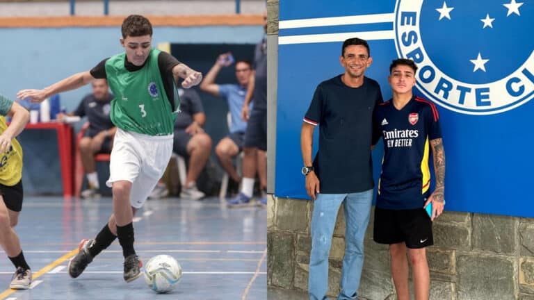 Jovem revelação dos jogos escolares de João Pinheiro é selecionado em peneira do Cruzeiro 