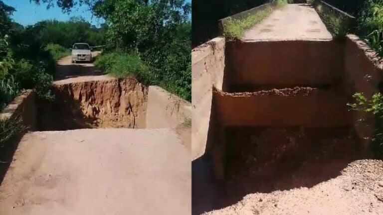 Ponte intrafegável há 15 dias revolta assentados do Campo Grande, que cobram ação da Prefeitura de João Pinheiro