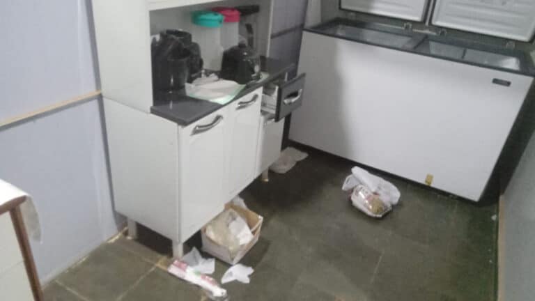 Ladrão invade APAE, faz a maior bagunça e furta TV, computador e frangos em Brasilândia de Minas
