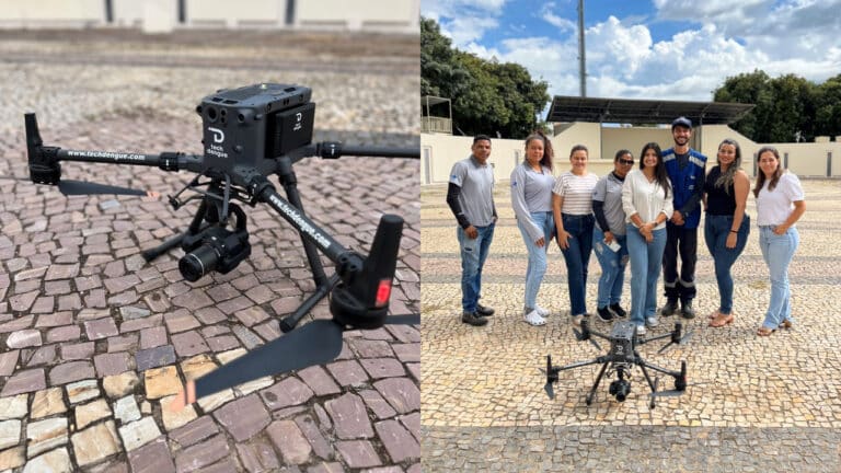 Drone sobrevoa João Pinheiro para identificar focos de dengue