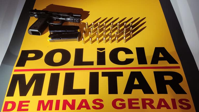 Temendo ataques e assaltos, caminhoneiro acaba preso por portar pistola 9mm em Brasilândia de Minas