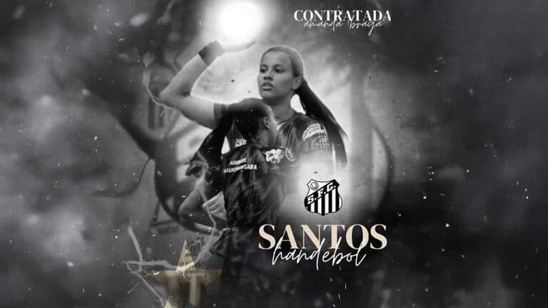 Atleta de João Pinheiro é contratada pelo Santos e inicia nova fase no handebol