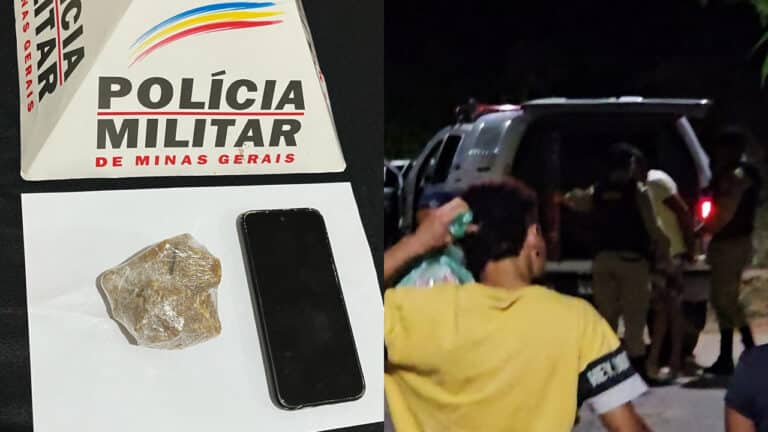 Fuga em alta velocidade termina com dois presos por tráfico em João Pinheiro