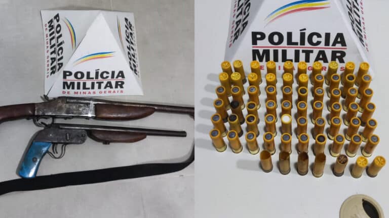 Polícia prende idoso de 74 anos com armas e diversas munições na LMG-667, em Brasilândia de Minas