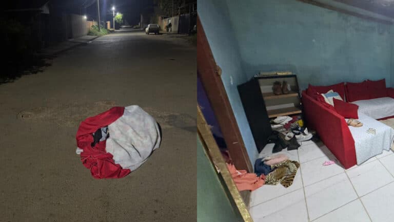 Homem agride esposa e joga mala com suas roupas no meio da rua em Canabrava, zona rural de João Pinheiro