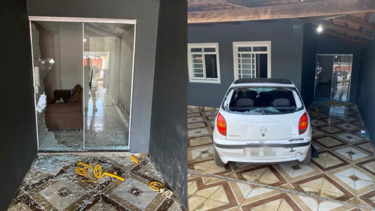 Homem invade casa da ex três vezes na mesma noite, quebra tudo e faz ameaças em João Pinheiro