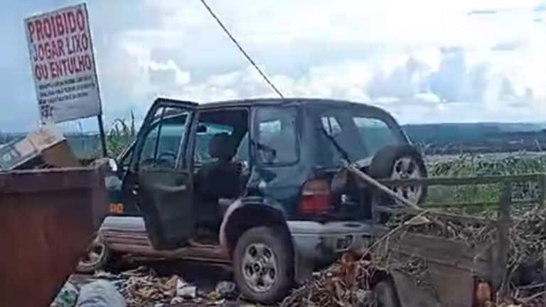 Indignado, morador se revolta com descarte irregular de lixo no Novo Floresta, em João Pinheiro