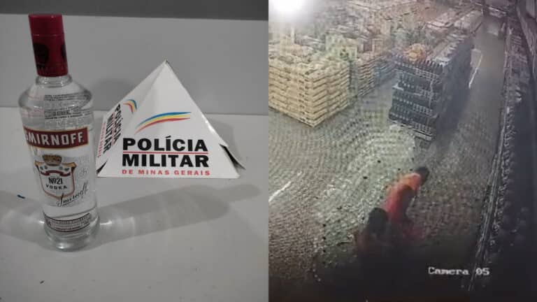 Em liberdade provisória, ladrão é flagrado furtando bebida alcoólica e volta para a cadeia em Brasilândia de Minas