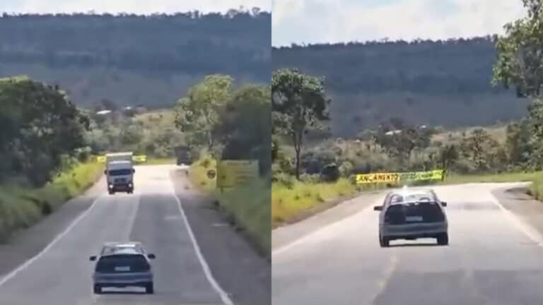 Motorista bêbado dirige em zigue-zague na BR-040, é flagrado por vídeo e acaba preso pela PRF em Três Marias