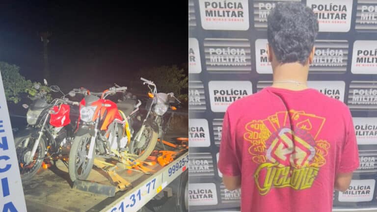 Polícia apreende motos de condutores fazendo gracinha no trânsito e aplica diversas multas em João Pinheiro