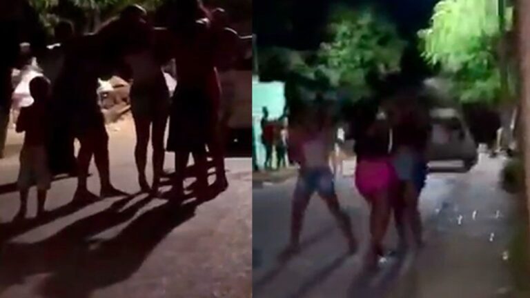Barraco no Cais! Mulheres saem no tapa, trocam socos e puxões de cabelo em João Pinheiro