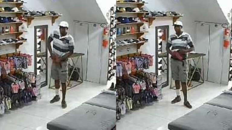 Nem chinelo escapa! Homem furta par de Havaianas no centro de João Pinheiro e é flagrado por câmeras