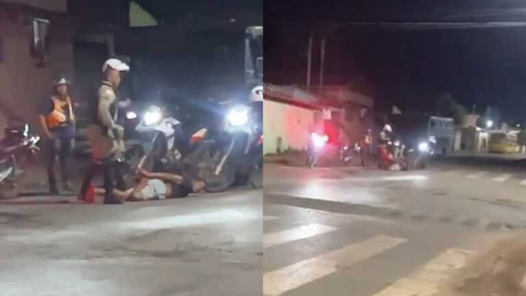 Passageiro de mototáxi fica nervoso ao ver a polícia, tenta esconder cocaína e acaba preso em João Pinheiro