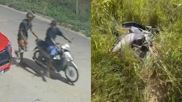 Moto é furtada em frente a igreja e encontrada horas depois em lote vago em João Pinheiro; um suspeito identificado