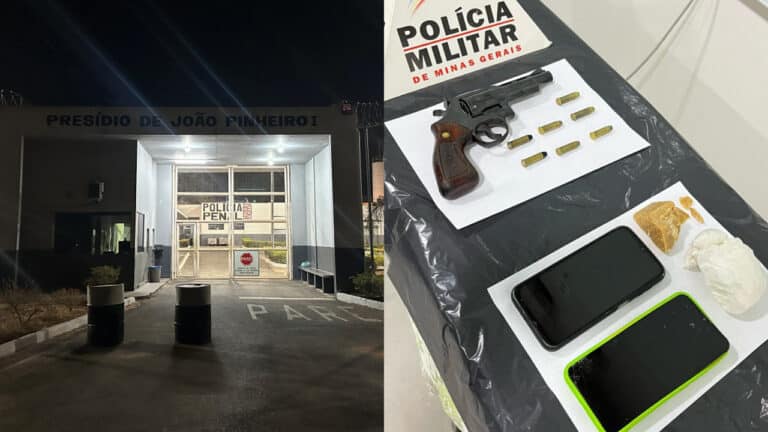 Em menos de um dia, homem que ameaçou a ex com revólver e foi preso por tráfico é solto em João Pinheiro
