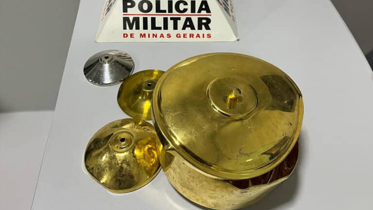 Polícia prende “Jegue” e recupera âmbula sagrada furtada de igreja em João Pinheiro