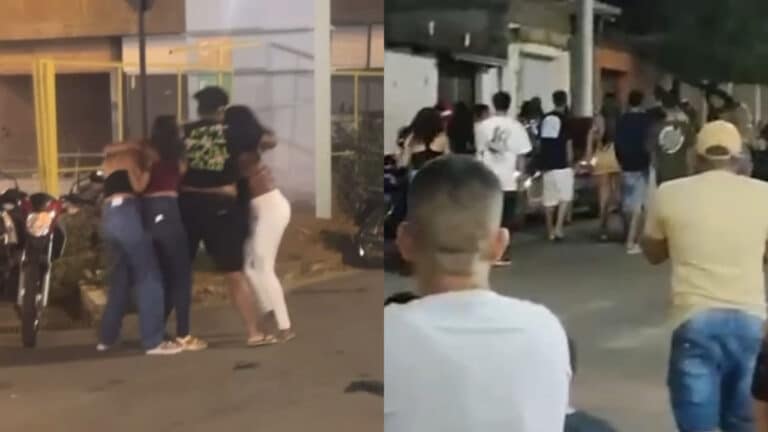Confusão toma conta de bar no Esplanada e termina em brigas, gritaria e sangue no chão em João Pinheiro