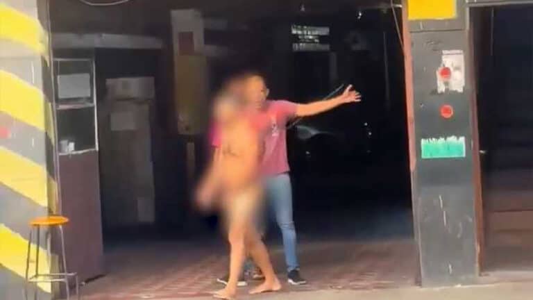 Homem "duro" é expulso pelado do "sobe e desce" no Centro de BH após não pagar programa