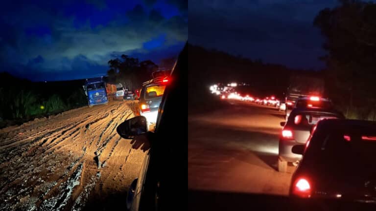 Obras na MGC-354 entre PO e Patos viram pesadelo para motoristas com atoleiros e falta de sinalização