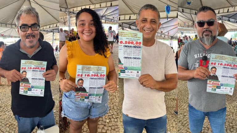 Barraquinhas da SSVP movimentam João Pinheiro e terminam com bingão; veja quem são os ganhadores