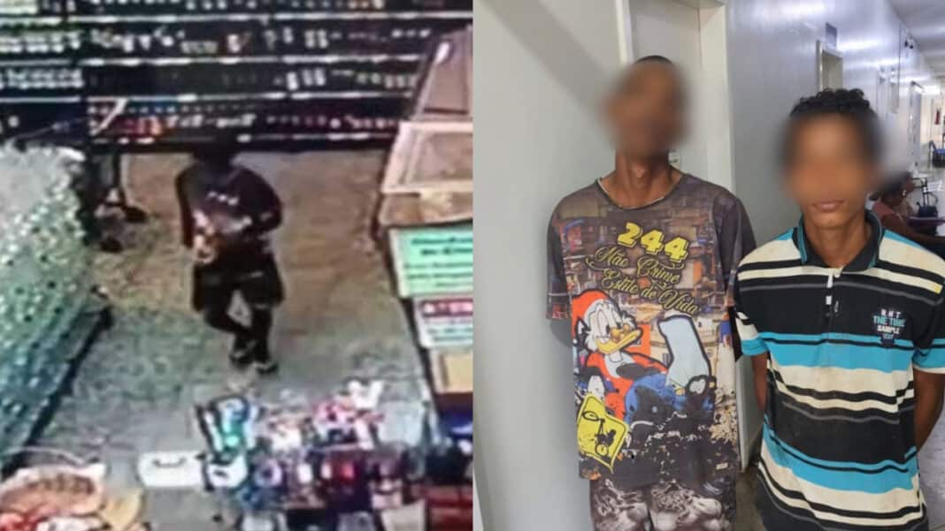 Dupla furta whisky em supermercado e acaba presa com droga em Brasilândia de Minas