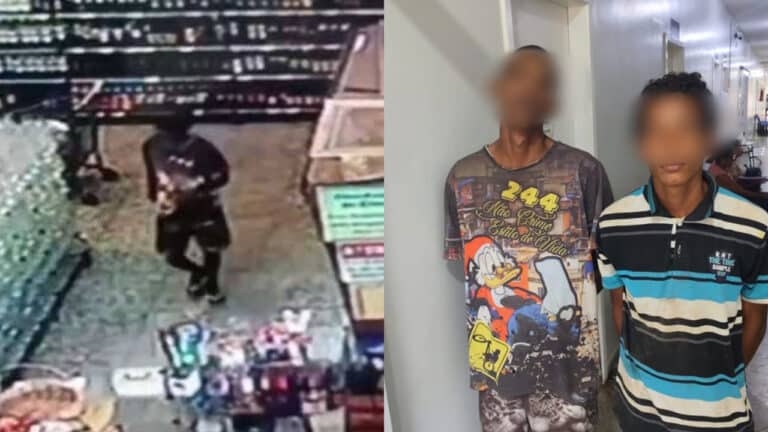 Dupla furta whisky em supermercado e acaba presa com droga em Brasilândia de Minas