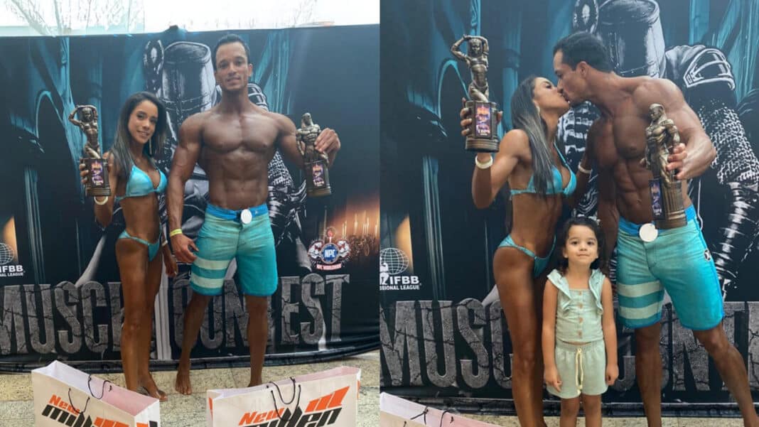 Casal de João Pinheiro conquista pódio em campeonato de fisiculturismo em Brasília