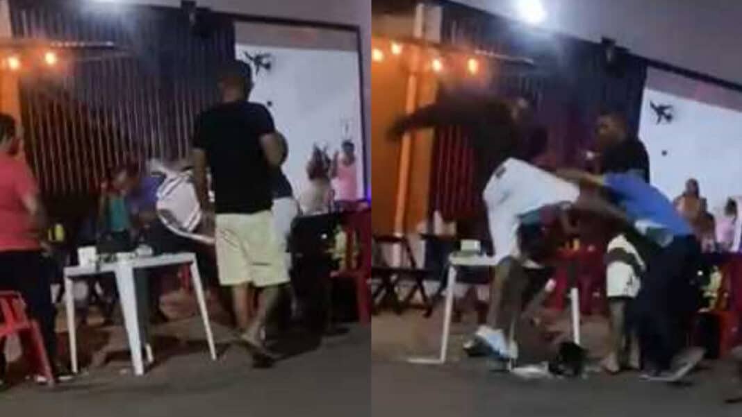 O pau quebrou e o cantor não desafinou: homens trocam socos em bar no distrito de Canabrava, em João Pinheiro