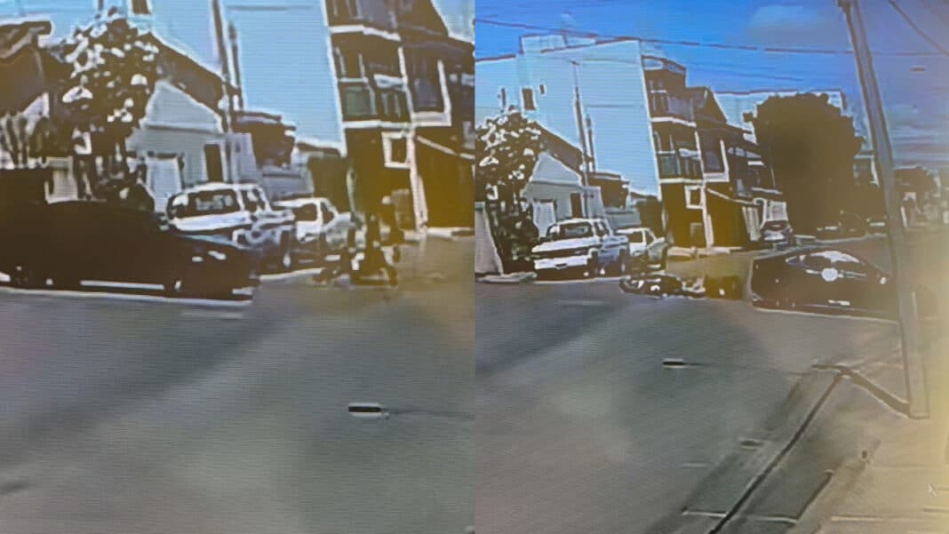 Motoboy tem fêmur fraturado após motorista furar parada obrigatória, causar acidente e fugir em João Pinheiro