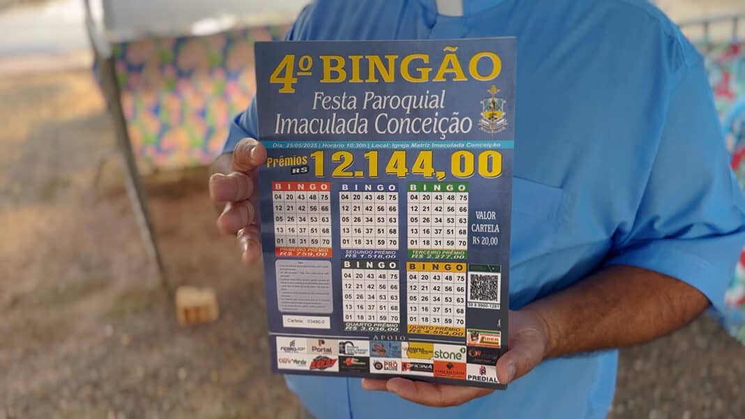 Bingão da Festa da Imaculada Conceição vai sortear mais de R$ 12 mil em prêmios no domingo