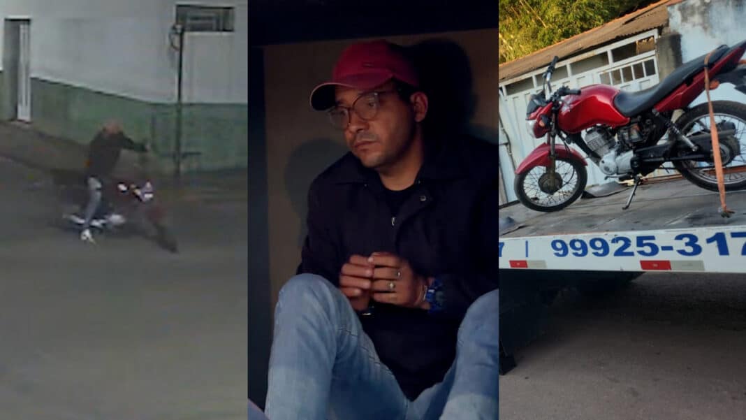 Ladrão com tornozeleira é preso poucas horas depois de furtar moto no Centro de João Pinheiro