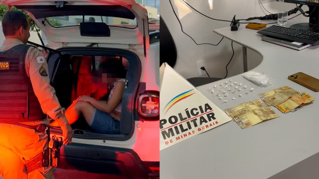 Rita Lee é flagrada vendendo crack e acaba presa pela Polícia Militar em João Pinheiro