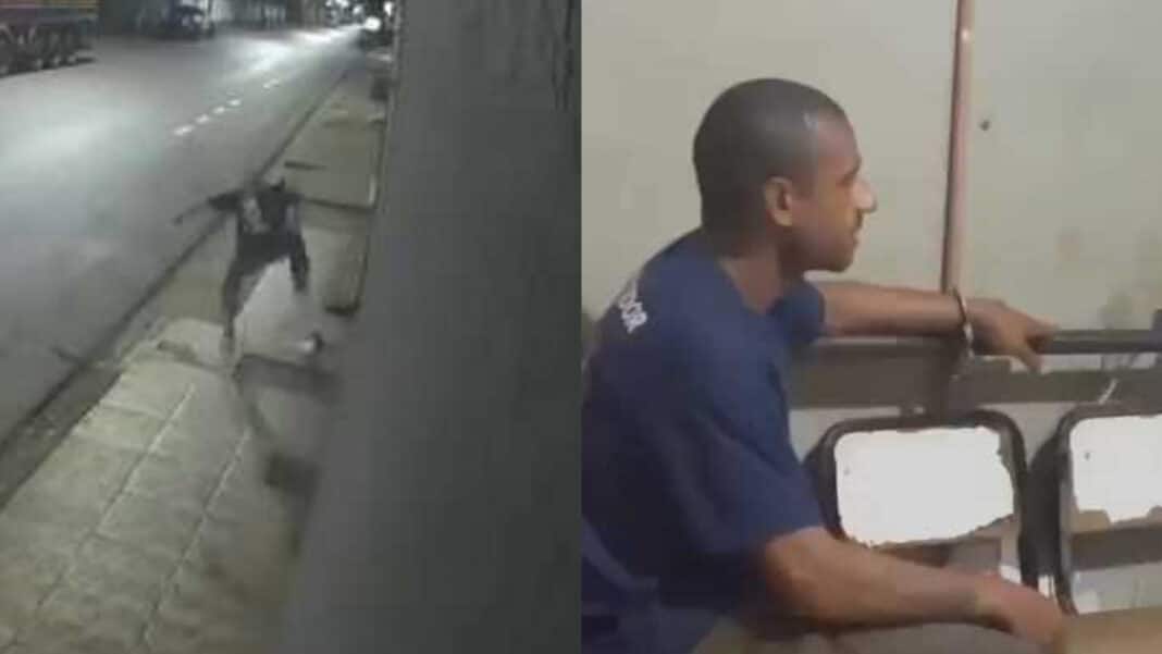 Covardia e crueldade: homem mata filhotinho de cachorro na bicuda e é preso em Paracatu; veja o vídeo